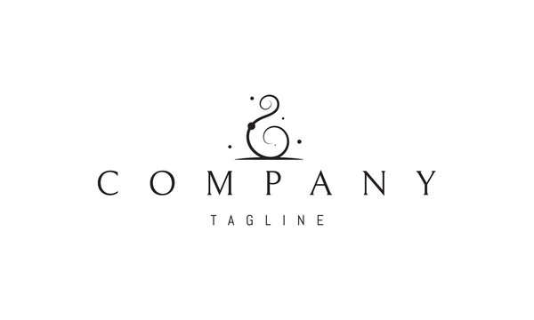 Vector logo on which an abstract image of a magic elixir in the style of one line.