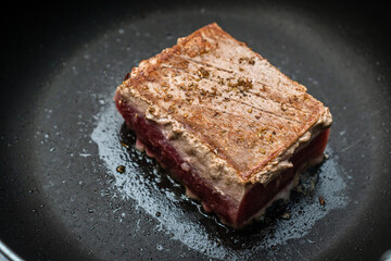 Frying Tuna Steak