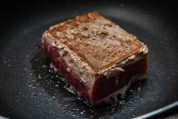 Frying Tuna Steak