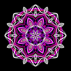 geometric mandala ornament tile