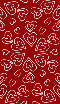 seamless heart pattern valintin romantic geometric