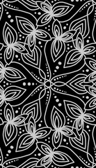 seamless ornament geometric floral tile