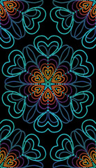 seamless ornament geometric floral tile