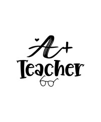Fototapeta premium Teacher svg bundle, teacher svg, teacher shirt svg, back to school svg, teacher life svg, teacher quotes svg, Cricut, Png, Dxf, Cut files