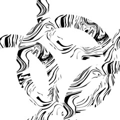 Black liquid circles background