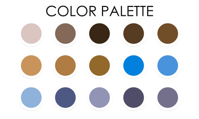 Color palette. Trendy pastel colors. Vector