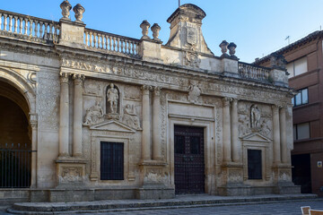 Fototapeta na wymiar Edificio del Ayuntamiento de Jerez de la Frontera, ubicada en el Plaza de la Asunción, construido en el año 1887.