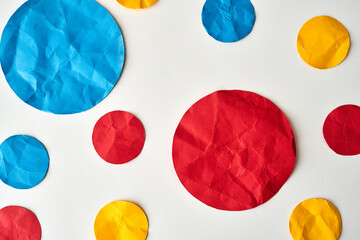 Primary Colour Circle paper dots