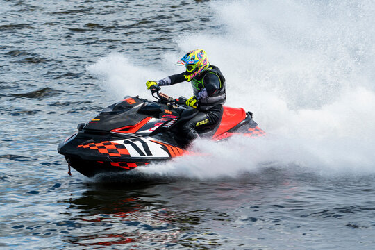 Participants in the UIM Aquabike Baltic Cup 2022 of jet boats