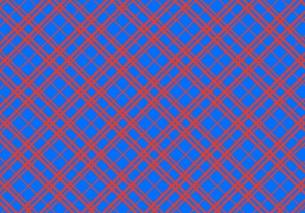 Fondo o estampado de cuadros oblicuos en azul y rojo