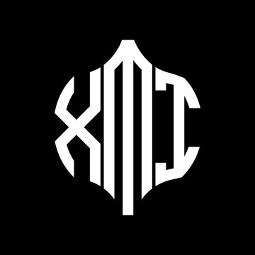 XMI letter logo. XMI best black background vector image. XMI Monogram logo design for entrepreneur and business.
