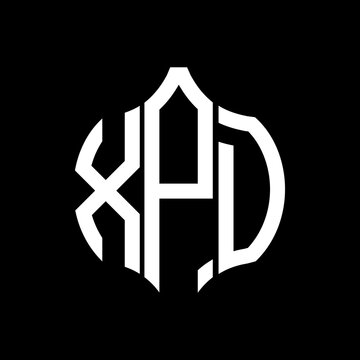 XPD letter logo. XPD best black background vector image. XPD Monogram logo design for entrepreneur and business.
