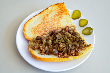 Traditional Turkish Food Kokorec. izmir kokorec.