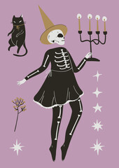 Magic vintage Halloween fall season