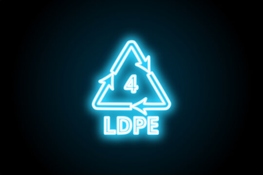 Low Density Polyethylene Plastic LDPE Glowing Neon Sign 