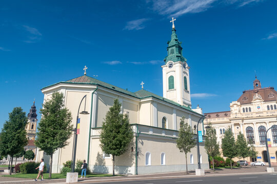 Oradea, Romania - June 10, 2022: Saint Ladislaus Roman Catholic Church.