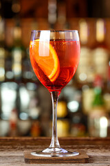 Aperol spritz in the nightclub