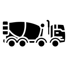 Cement mixer icon