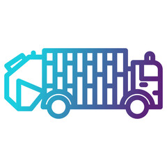 Recycling truck icon