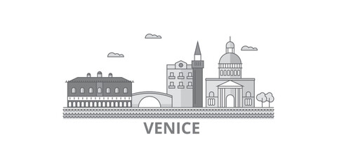 Italy, Venice City city skyline isolated vector illustration, icons © iconsgraph