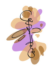 Abstract image for printing -- digital painting - arts background