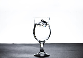 The image of pouring drinking water, into a glass,