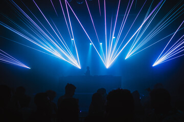 Show laser electronic music party