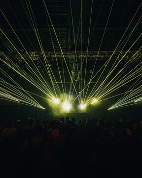 Show laser electronic music party