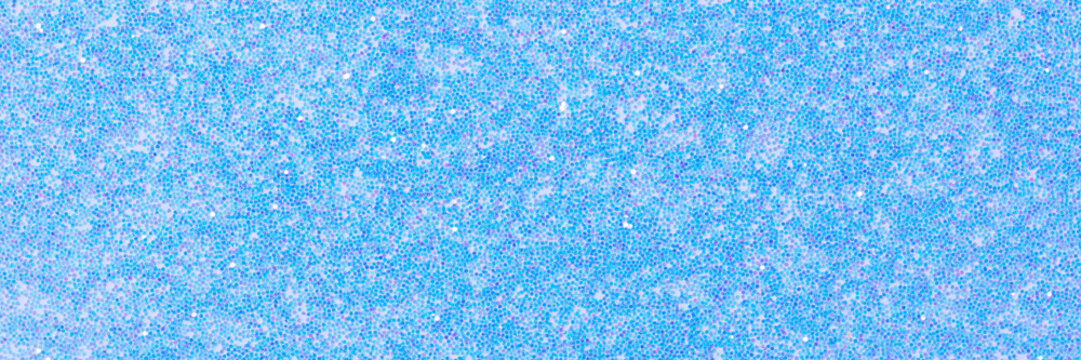 Light blue holographic glitter background for attractive Christmas design view. High quality texture in extremely high resolution, 50 megapixels photo.