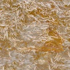 Foto auf Acrylglas Yellow marble texture with creative white pattern. Seamless square background, tile ready. © Dmytro Synelnychenko