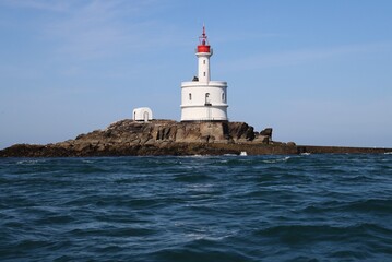 Teignouse lighthouse in Brittany 