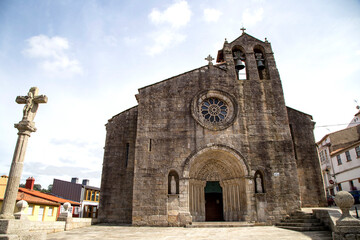 Fototapeta na wymiar Iglesia de Santa Maria del Azogue (siglos XIV-XV). Betanzos, Galicia, España
