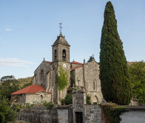 Monasterio de Santa Maria de Mel&oacute;n (siglo XII). Ourense, Espa&ntilde;a. 