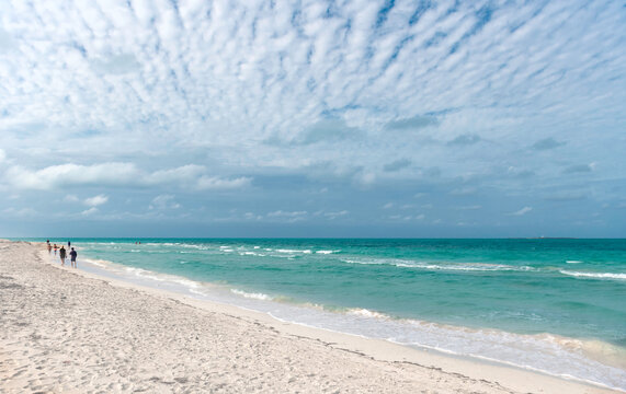 Beautiful beach in Varadero Cuba with white sand . High quality photo