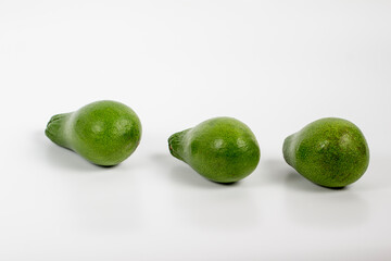 isolated avacado on white background
