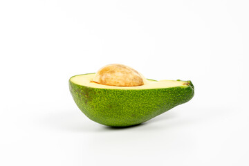 isolated avocado on a white background