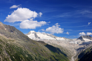 Summer landscape of Zillertal alps in Austria, Europe