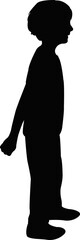 a boy body silhouette vector