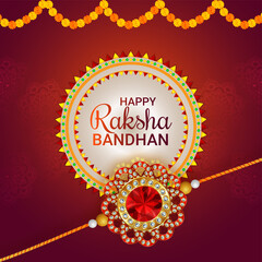 Happy rakhsha bandhan indian traditional festival background