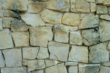 Stone texture. Stone wall. pavement on the path