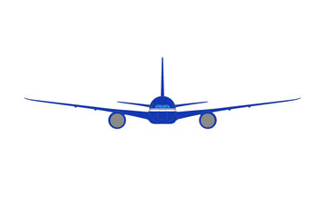 Avión de línea comercial bimotor moderno