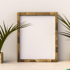 Wooden frame mock up