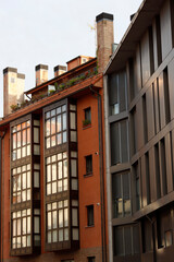 Apartment building in a neighborhood of Bilbao