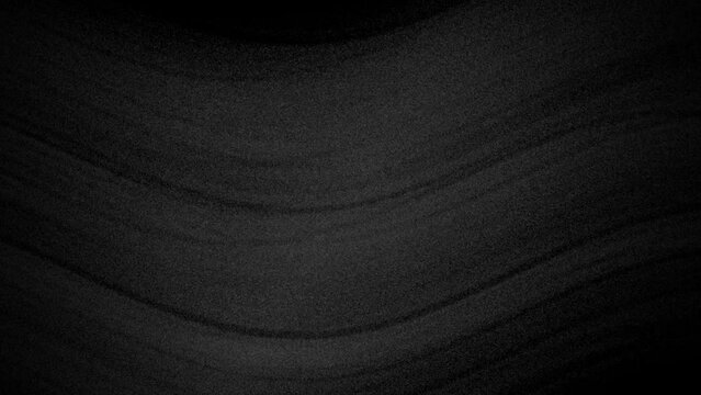 Black and White Noir Grainy Waves in Vignette Flowing Abstract Background