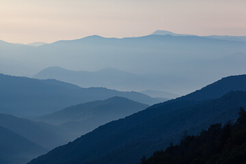 Newfound Gap area in the Great Smoky Mountains