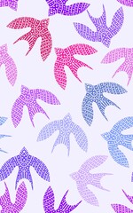 Ethnic animals seamless birds line art pattern for wrapping and clothes print and kids and accessories and fabrics