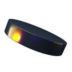 3d render primitive. Iridescent sphere, torus, cone, cube, tube. Glossy geometric shape