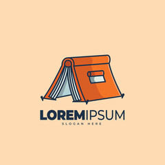 Book tent logo template © zeergraphic