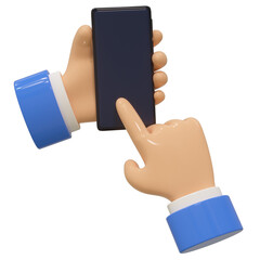 3d hand phone