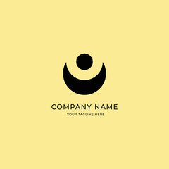 Modern company logo with simple vector style
